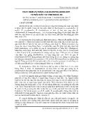 Phát hiện và phân loại burkholderia spp từ mẫu đất tại tỉnh Nghệ An