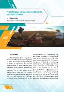 Phát triển các mô hình sinh kế nông thôn thích ứng với BĐKH