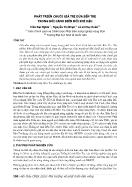 Phát triển chuỗi giá trị dừa Bến Tre trong bối cảnh biến đổi khí hậu