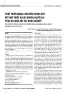 Phát triển mạng cảm biến không dây kết hợp thiết bị bay không người lái phục vụ giám sát cây nông nghiệp