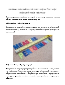 Phương pháp đánh giá thực hiện công việc hiệu quả nhất hiện nay