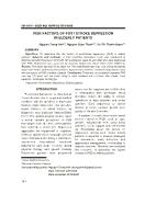 Risk factors of post stroke depression in elderly patients