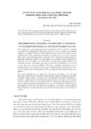 Sản xuất và cung ứng lúa gạo ở mức nông hộ tại đồng bằng sông Cửu Long, Việt Nam, giai đoạn 1995-1998