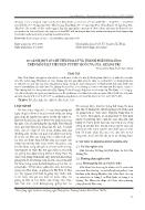 So sánh một số chỉ tiêu hóa lý và thành phần hóa học trên mẫu hạt tiêu đen từ Phú Quốc và Cùa, Quảng Trị