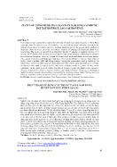 Status of using medicinal plants in nam pung commune, Bat Xat district, Lao Cai province