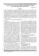 Tác động của áp dụng công nghệ cao đến hiệu quả kinh tế từ sản xuất rau tại Mộc Châu, Sơn La