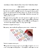 Tài liệu Đánh giá thực hiện công việc với 7 phương pháp phổ biến