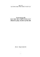 Tài liệu hướng dẫn dạy học dựa trên năng lực