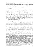 Thành phần khu hệ chó nhà tại tỉnh Hà Giang, Việt Nam