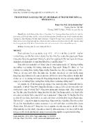 Thành phần loài họ chuột (muridae) ở thành phố Sơn La, tỉnh Sơn La