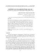 Thành phần loài và đặc điểm phân bố theo sinh cảnh của giun đất ở vùng đất đỏ thành phố Pleiku, tỉnh Gia Lai