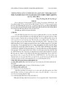 Thành phần loài và phân bố của giun đất theo độ cao ở phía nam đèo hải vân và khu bảo tồn thiên nhiên Bà Nà - núi Chúa