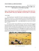 Thất thoát hư hỏng đối với lúa giống và lương thực sau thu hoạch và giải pháp giảm nhẹ