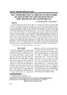 Thực trạng kiến thức tự chăm sóc của người bệnh đái tháo đường típ 2 điều trị ngoại trú tại bệnh viện nội tiết tỉnh Yên Bái năm 2018