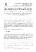 Thực trạng quản lý và sử dụng nguồn nước mặt phục vụ tưới cho đất trồng lúa trong điều kiện hạn hán tại huyện Hòa Vang, thành phố Đà Nẵng