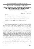 Tích cực hóa phương pháp thuyết trình bằng sử dụng công nghệ thông tin trong giảng dạy các môn lý luận chính trị ở trường đại học sư phạm thành phố Hồ Chí Minh
