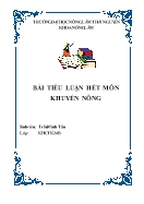 Tiểu luận Khuyến nông