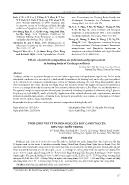 Tính chất vật lý và hóa học của đất canh tác lúa khu vực miền Trung