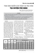 Tình hình nhiễm giun tròn ở gà thả vườn tại huyện Phù Ninh