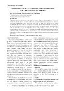 Tối ưu quy trình nhân giống in vitro nguồn gen Lily quý