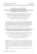 Tổng hợp vật liệu nano bạc và đánh giá khả năng kháng nấm pyricularia oryzae gây bệnh đạo ôn trên cây lúa