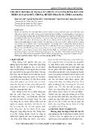 Tri thức bản địa sử dụng cây thuốc của cộng đồng dân tộc thiểu số tại xã Đức Thông, huyện Thạch An, tỉnh Cao Bằng