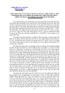 Triển khai đề án xây dựng huyện Nam Đàn, tỉnh Nghệ An trở thành huyện nông thôn mới kiểu mẫu theo hướng phát triển văn hóa gắn với du lịch giai đoạn 2018-2025