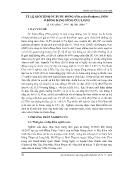 Tỷ lệ giới tính ốc bươu đồng (pila polita deshayes, 1830) ở đồng bằng sông Cửu Long