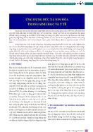 Ứng dụng bức xạ ion hóa trong sinh học và y tế