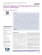 Ứng dụng công nghệ blockchain cho chuỗi cung ứng nông sản theo hướng bền vững ở Việt Nam: Phân tích SWOT