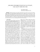 Ứng dụng công nghệ tưới nhỏ giọt cho cây bưởi vùng ven đô thành phố Hà Nội