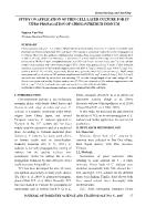 Ứng dụng phương pháp nuôi cấy lát mỏng tế bào trong nhân nhanh in vitro hoa cúc vàng (chrysanthemum indicum L)