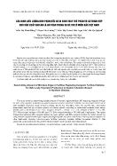 Xác định liều lượng bón phân hữu cơ vi sinh thay thế phân vô cơ thích hợp cho sân xuất rau ăn lá an toàn trong vụ hè thu ở miền Bắc Việt Nam
