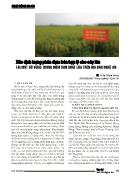 Xác định lượng phân đạm bón hợp lý cho cây lúa tại một số vùng trọng điểm sản xuất lúa trên địa bàn Nghệ An