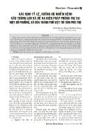 Xác định tỷ lệ, cường độ nhiễm bệnh cầu trùng lợn và đề ra biện pháp phòng trị tại một số phường, xã của thành phố Việt Trì tỉnh Phú Thọ